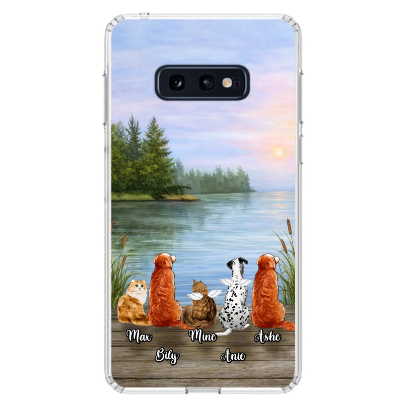 Personalized Memorial Phone Case for iPhone/ Samsung - Gift Idea For Dog/ Cat Lovers with up to 5 Pets