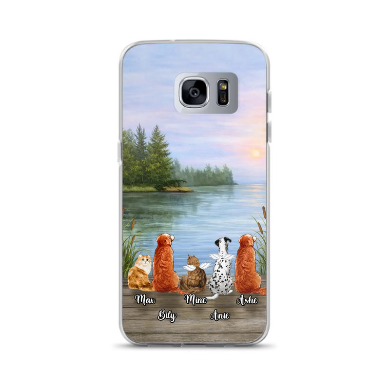 Personalized Memorial Phone Case for iPhone/ Samsung - Gift Idea For Dog/ Cat Lovers with up to 5 Pets