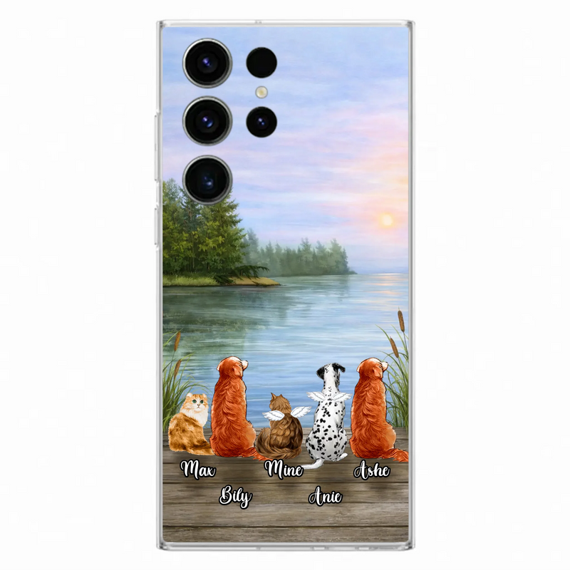 Personalized Memorial Phone Case for iPhone/ Samsung - Gift Idea For Dog/ Cat Lovers with up to 5 Pets