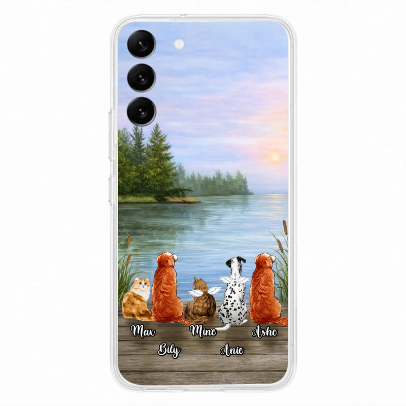 Personalized Memorial Phone Case for iPhone/ Samsung - Gift Idea For Dog/ Cat Lovers with up to 5 Pets