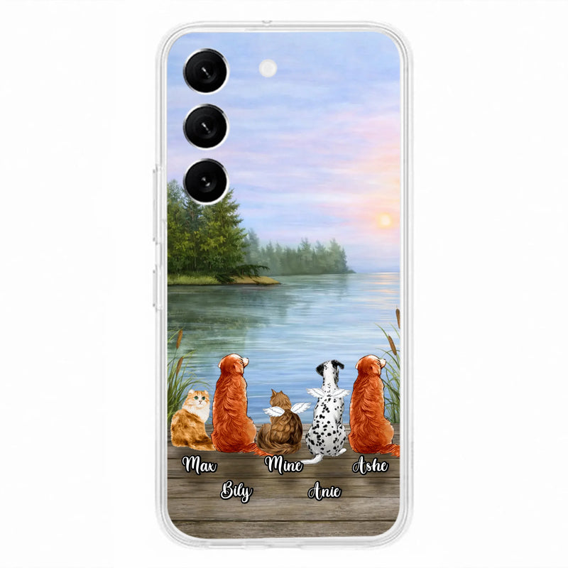 Personalized Memorial Phone Case for iPhone/ Samsung - Gift Idea For Dog/ Cat Lovers with up to 5 Pets