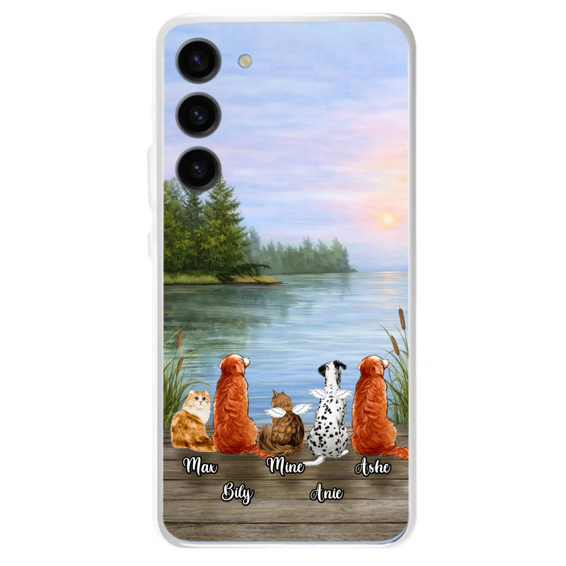 Personalized Memorial Phone Case for iPhone/ Samsung - Gift Idea For Dog/ Cat Lovers with up to 5 Pets