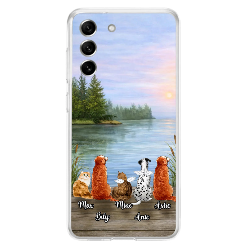 Personalized Memorial Phone Case for iPhone/ Samsung - Gift Idea For Dog/ Cat Lovers with up to 5 Pets