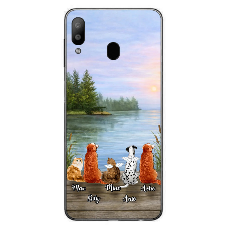 Personalized Memorial Phone Case for iPhone/ Samsung - Gift Idea For Dog/ Cat Lovers with up to 5 Pets
