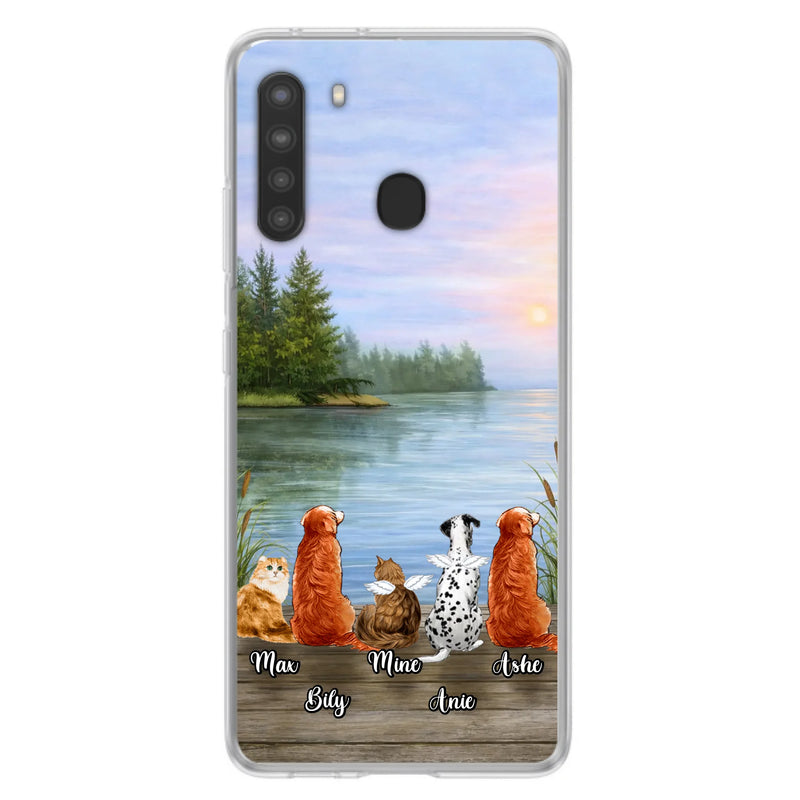 Personalized Memorial Phone Case for iPhone/ Samsung - Gift Idea For Dog/ Cat Lovers with up to 5 Pets