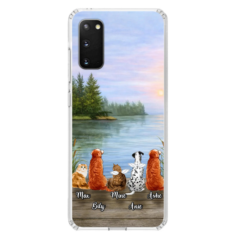 Personalized Memorial Phone Case for iPhone/ Samsung - Gift Idea For Dog/ Cat Lovers with up to 5 Pets