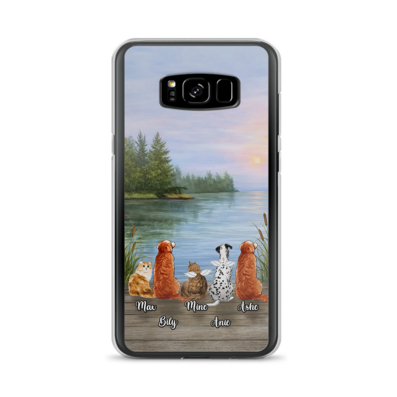 Personalized Memorial Phone Case for iPhone/ Samsung - Gift Idea For Dog/ Cat Lovers with up to 5 Pets