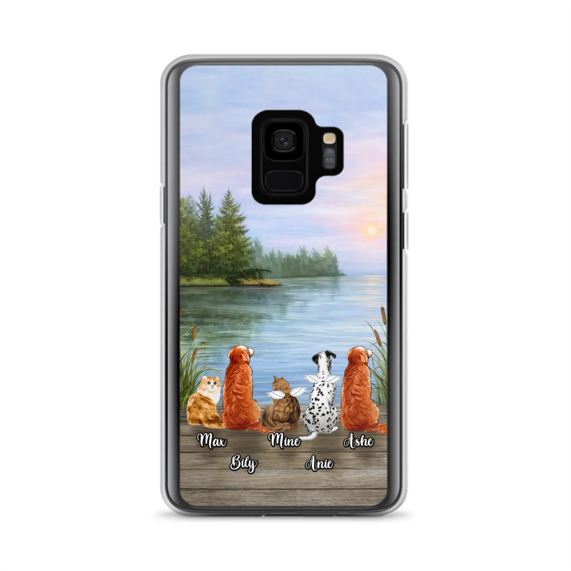 Personalized Memorial Phone Case for iPhone/ Samsung - Gift Idea For Dog/ Cat Lovers with up to 5 Pets