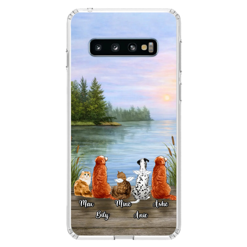 Personalized Memorial Phone Case for iPhone/ Samsung - Gift Idea For Dog/ Cat Lovers with up to 5 Pets