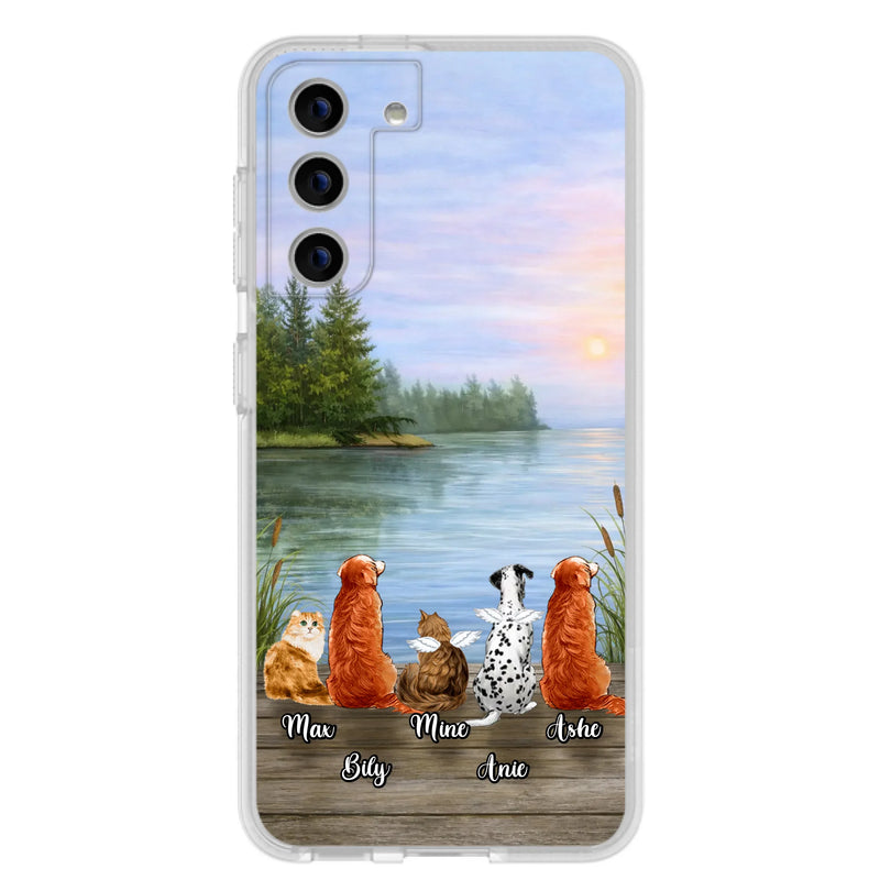 Personalized Memorial Phone Case for iPhone/ Samsung - Gift Idea For Dog/ Cat Lovers with up to 5 Pets