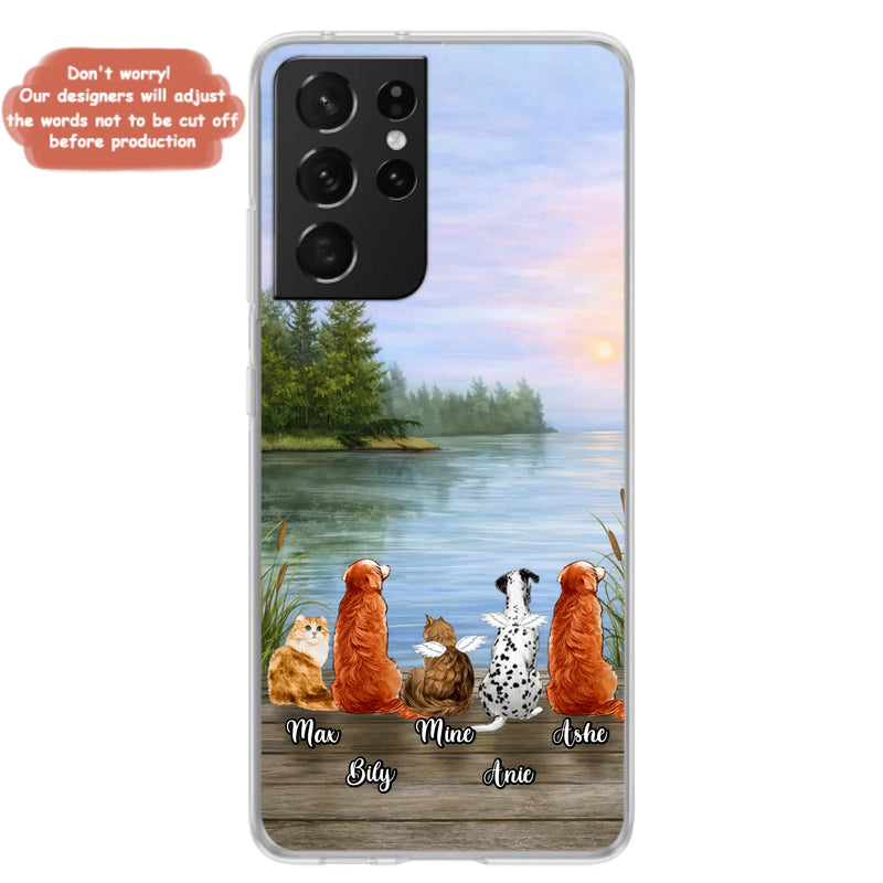 Personalized Memorial Phone Case for iPhone/ Samsung - Gift Idea For Dog/ Cat Lovers with up to 5 Pets