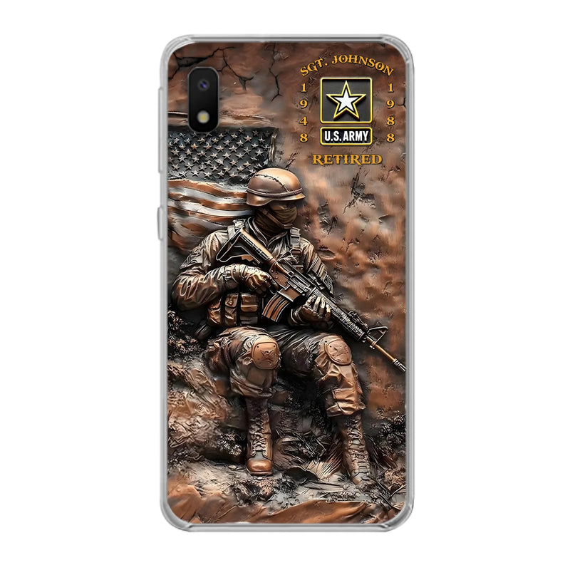 Custom Personalized Veteran Phone Case - Retired Gift Idea For Veteran - Case For iPhone/ Samsung