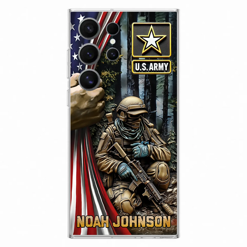 Custom Personalized Veteran Phone Case For iPhone/ Samsung - Veteran Gift Idea - Custom Name