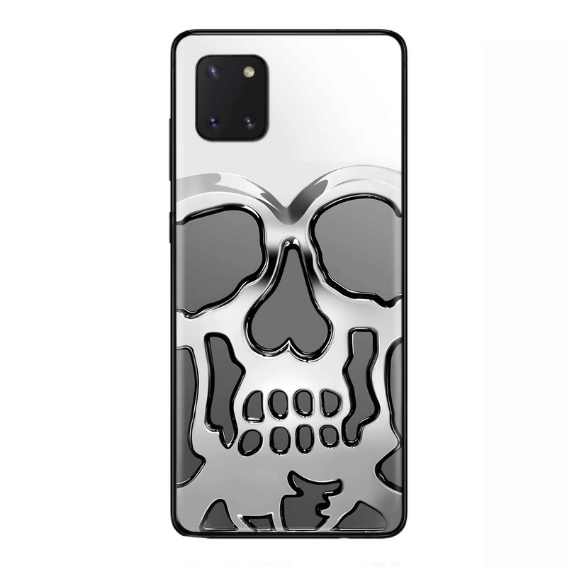Custom Personalized Veteran Skull Metalic Phone Case - Gift Idea For Veteran - Case For iPhone/ Samsung