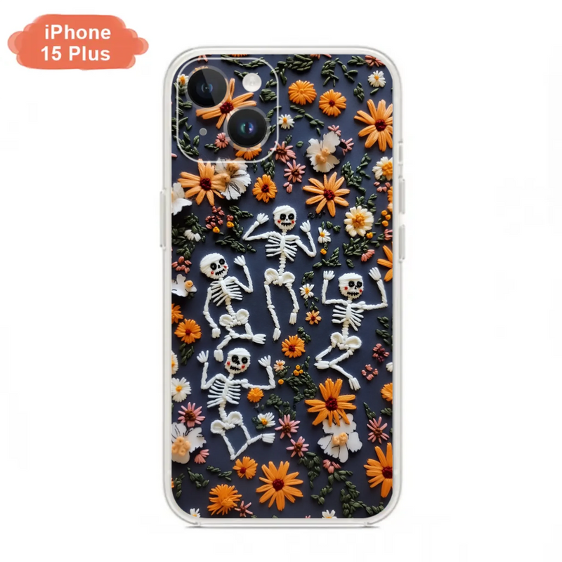 Custom Personalized 3D Skeleton Phone Case - Halloween Gift Idea - Case For iPhone/ Samsung
