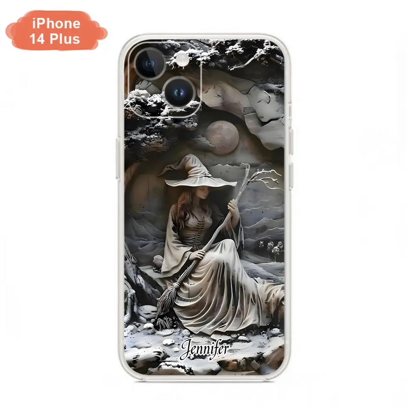 Custom Personalized Witch Phone Case - Halloween/ Birthday Gift Idea For Yourself, Witch Lovers - Case For iPhone/ Samsung