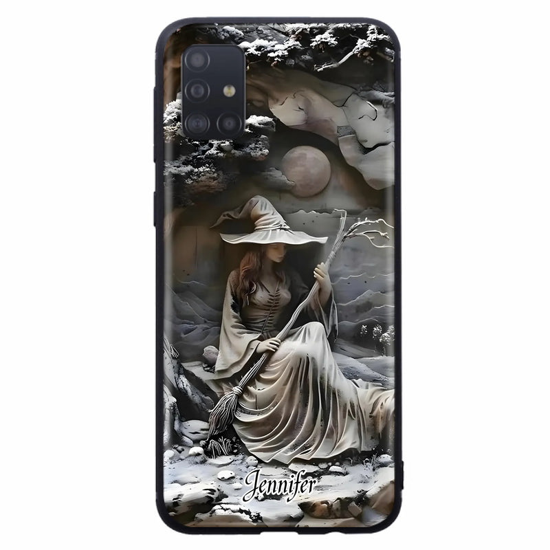 Custom Personalized Witch Phone Case - Halloween/ Birthday Gift Idea For Yourself, Witch Lovers - Case For iPhone/ Samsung