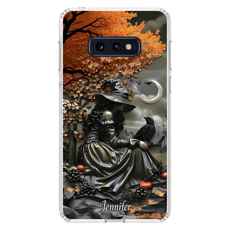 Custom Personalized Witch Phone Case - Halloween/ Birthday Gift Idea For Yourself, Women, Witch Lovers - Case For iPhone/ Samsung