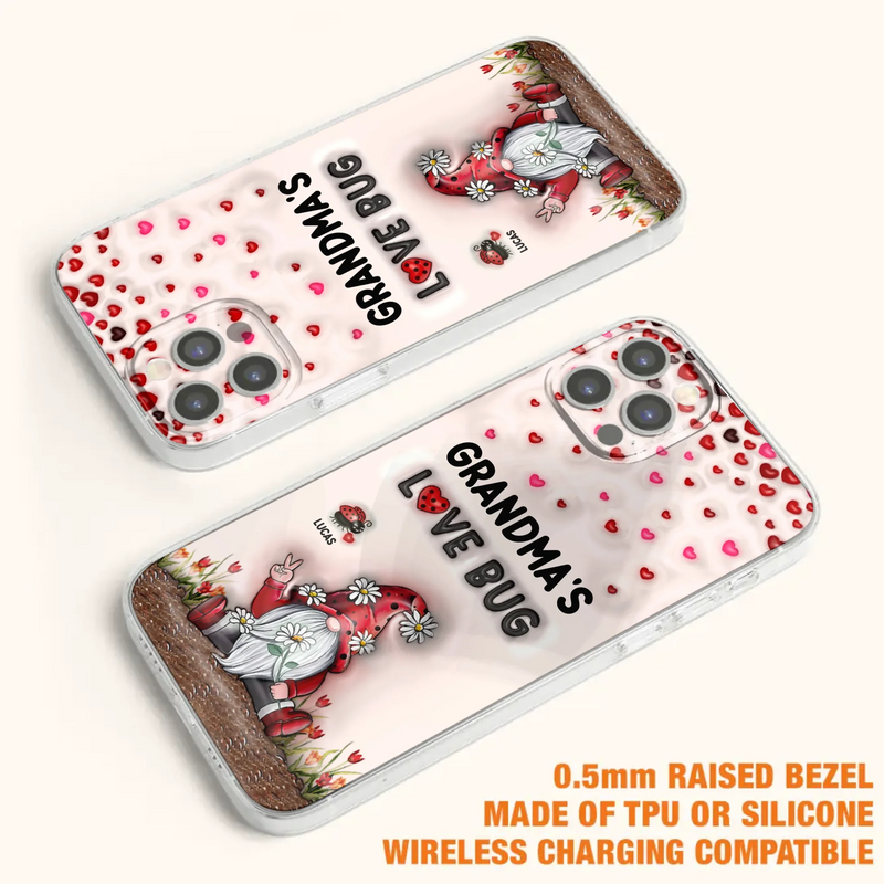 Custom Personalized Grandma's Love Bugs Phone Case - Upto 12 Kids - Mother's Day Gift Idea for Grandma/ Mom - Case for iPhone/ Samsung