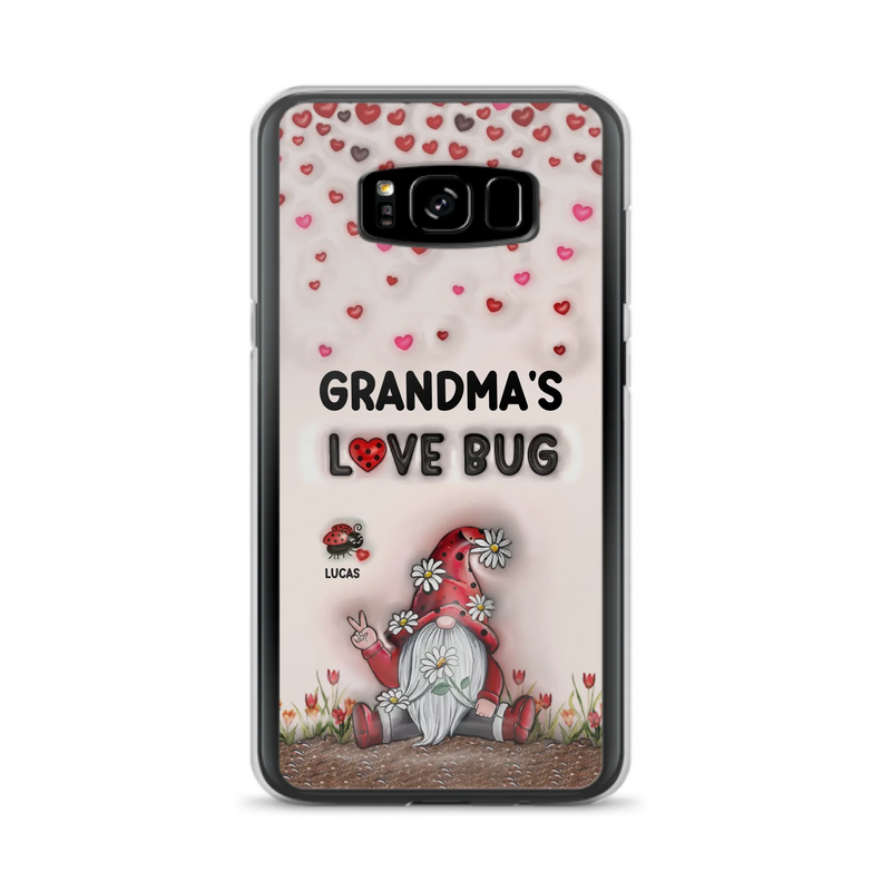 Custom Personalized Grandma's Love Bugs Phone Case - Upto 12 Kids - Mother's Day Gift Idea for Grandma/ Mom - Case for iPhone/ Samsung