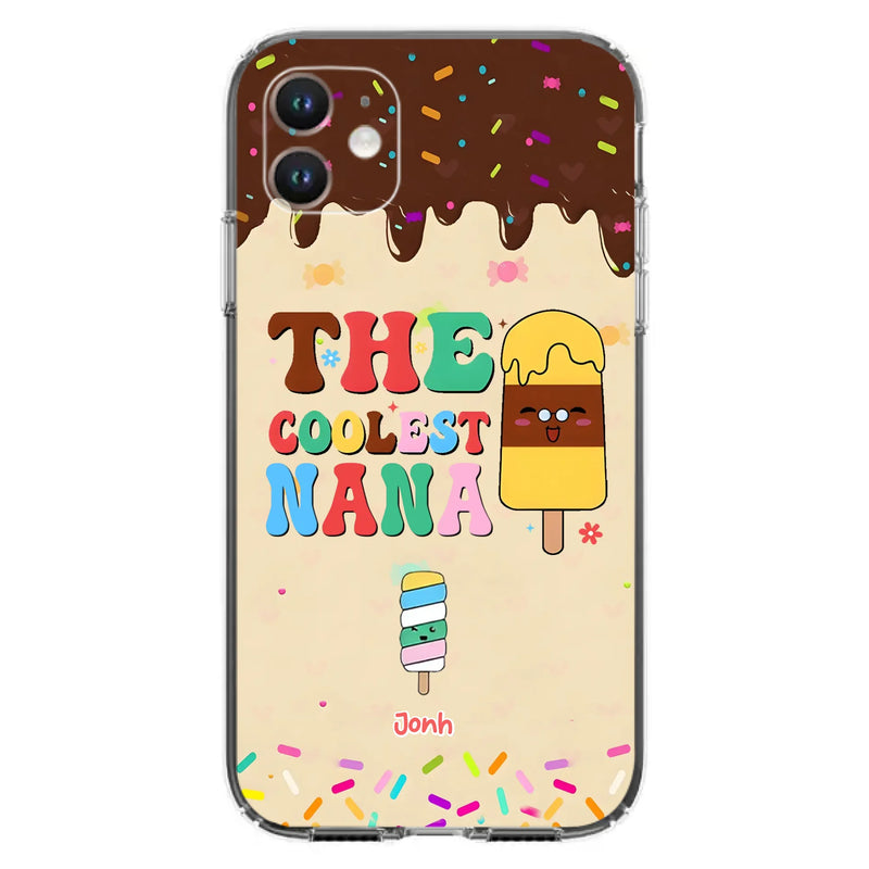 Custom Personalized The Coolest Nana Phone Case - Upto 10 Kids - Mother's Day Gift Idea for Grandma/ Mom - Case for iPhone/ Samsung