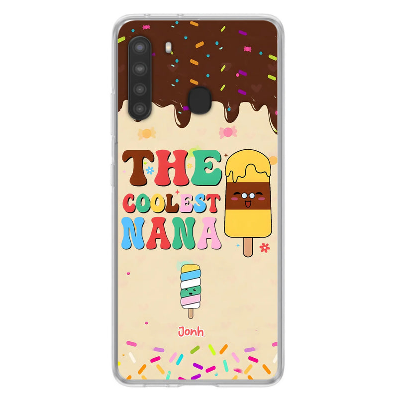 Custom Personalized The Coolest Nana Phone Case - Upto 10 Kids - Mother's Day Gift Idea for Grandma/ Mom - Case for iPhone/ Samsung