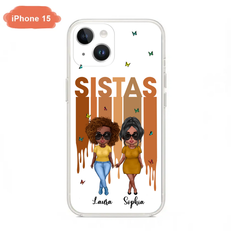 Custom Personalized Best Friends Phone Case - Upto 5 Girls - Gift Idea For Sisters/ Besties - Case For iPhone/Samsung