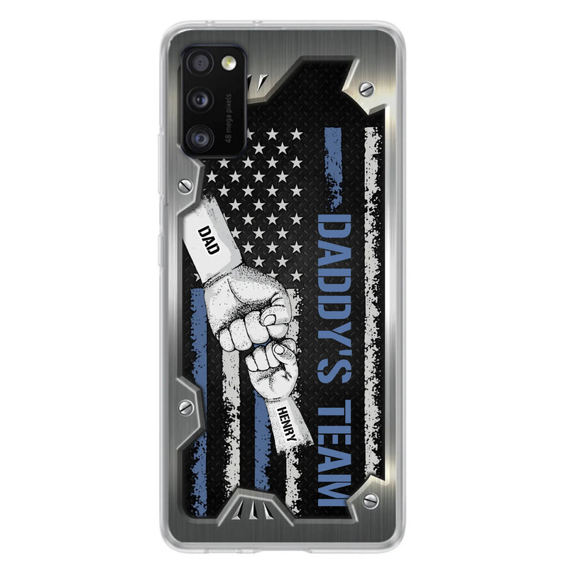 Custom Personalized Daddy's Team Phone Case - Father's Day Gift Idea For Dad/ Grandpa - Case for iPhone/ Samsung