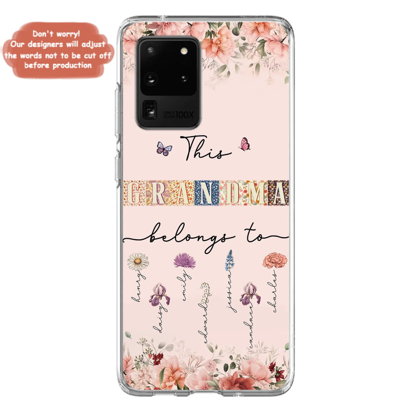 Custom Personalized Grandma/Mom Phone Case - Upto 7 Kids - Mother's Day Gift Idea for Grandma/Mom - Case for iPhone/Samsung