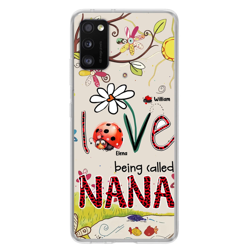 Custom Personalized Grandma/ Mom Phone Case - Gift Idea For Grandma - Upto 7 Kids - Love Being Called Gigi - Cases For iPhone/ Samsung