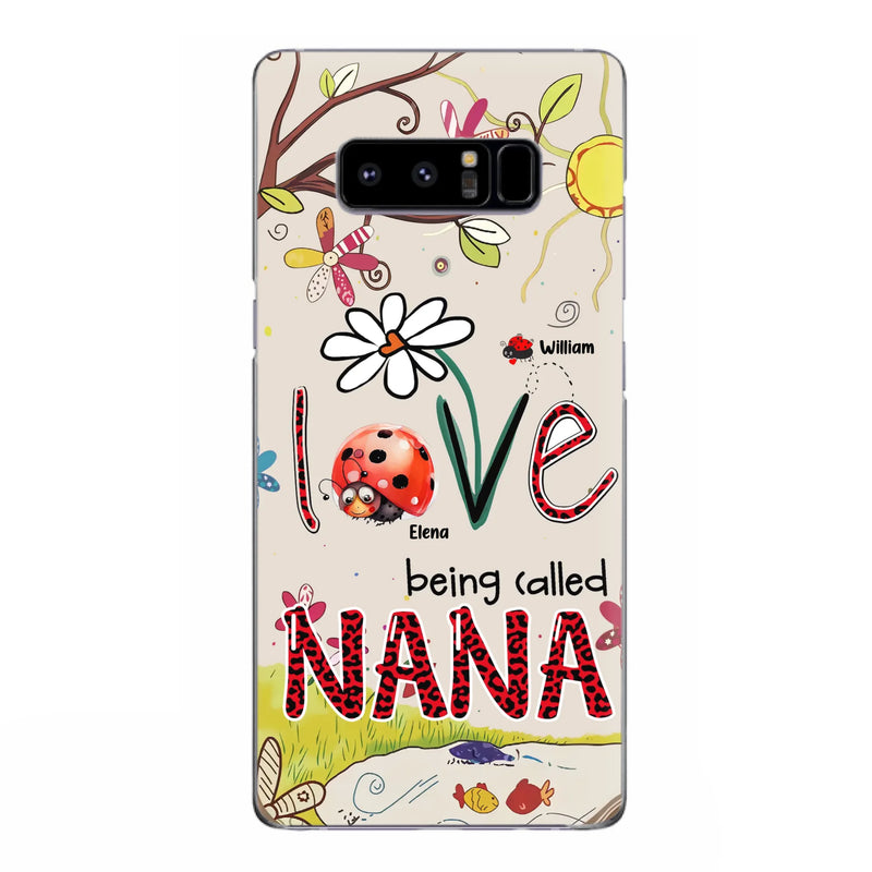 Custom Personalized Grandma/ Mom Phone Case - Gift Idea For Grandma - Upto 7 Kids - Love Being Called Gigi - Cases For iPhone/ Samsung
