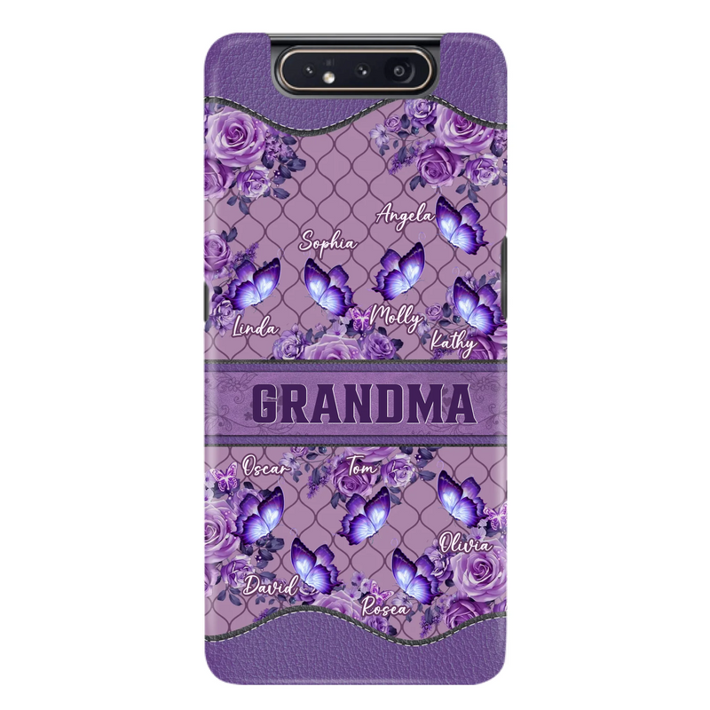 Personalized Grandma Butterfly Phone Case - Gift Idea For Mother's Day/Grandma - Cases For iPhone/Samsung