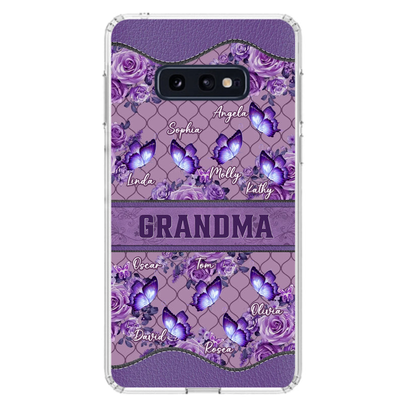 Personalized Grandma Butterfly Phone Case - Gift Idea For Mother's Day/Grandma - Cases For iPhone/Samsung
