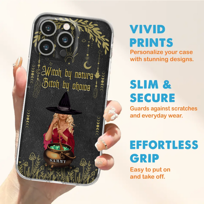 Custom Personalized Witch Phone Case - Gift Idea For Friends/Sisters/Wicca Decor/Pagan Decor - In My Kitchen Filled With Care I Welcome Water Earth Fire Air - Case for iPhone/Samsung
