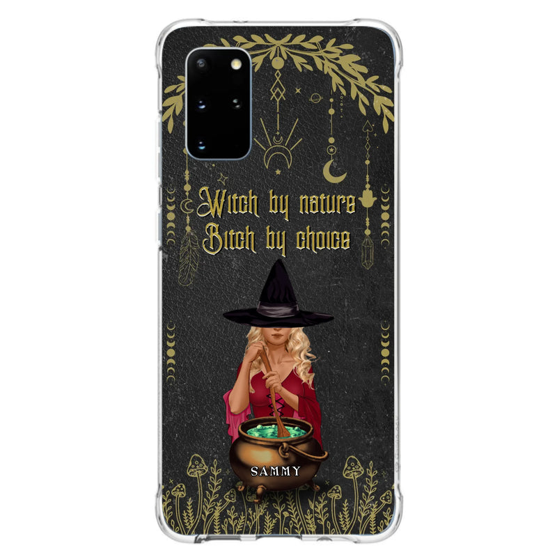 Custom Personalized Witch Phone Case - Gift Idea For Friends/Sisters/Wicca Decor/Pagan Decor - In My Kitchen Filled With Care I Welcome Water Earth Fire Air - Case for iPhone/Samsung
