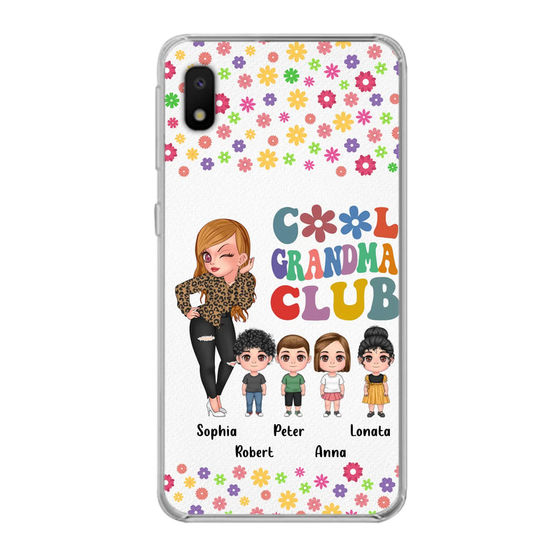 Custom Personalized Cool Grandma Phone Case - Gift Idea For Grandma - Upto 4 Kids - Cases For iPhone/Samsung