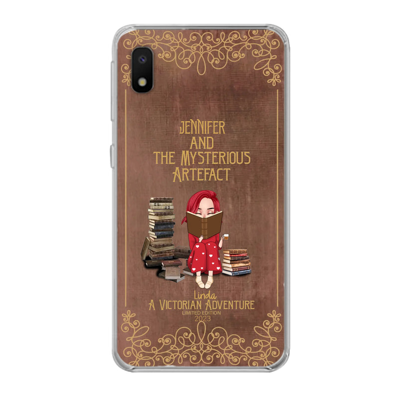 Custom Personalized Reading Girl Phone Case - Gift Idea For Reading Lovers - Mysterious Artefact - Cases For iPhone/Samsung