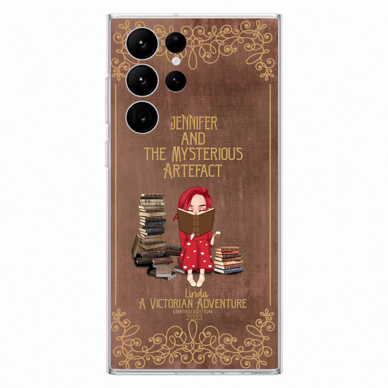 Custom Personalized Reading Girl Phone Case - Gift Idea For Reading Lovers - Mysterious Artefact - Cases For iPhone/Samsung