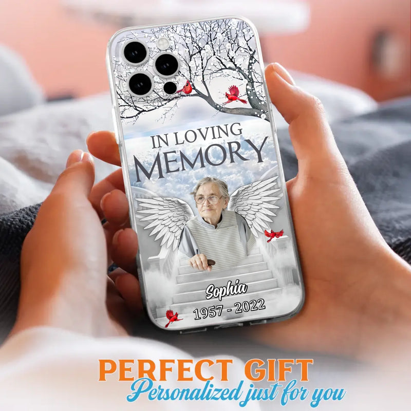 Custom Personalized Memorial Phone Case - Upload Photo - Memorial Gift Idea For Family - In Loving Memory - Case For iPhone & Samsung