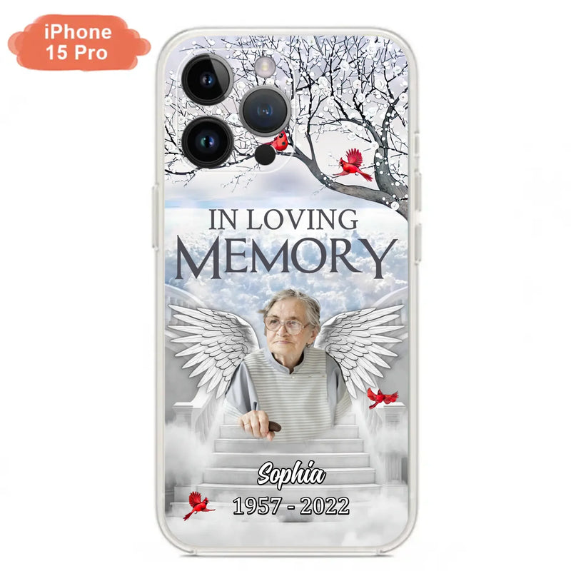 Custom Personalized Memorial Phone Case - Upload Photo - Memorial Gift Idea For Family - In Loving Memory - Case For iPhone & Samsung