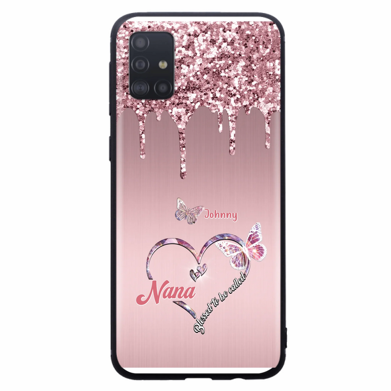 Custom Personalized Grandma Phone Case - Upto 10 Kids - Gift Idea For Mom/ Grandma/ Mother's Day - Case for iPhone/Samsung - Blessed To Be Called Nana
