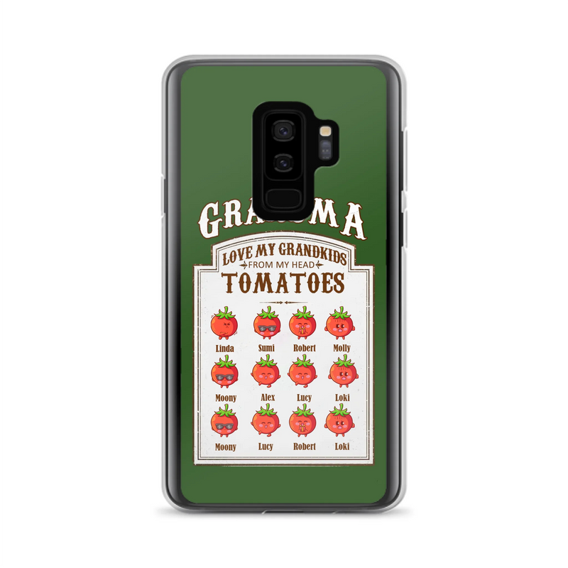 Custom Personalized Grandma Tomatoes Phone Case - Gift Idea For Mother's Day/Grandma- Upto 12 Tomatoes - Case For iPhone/ Samsung