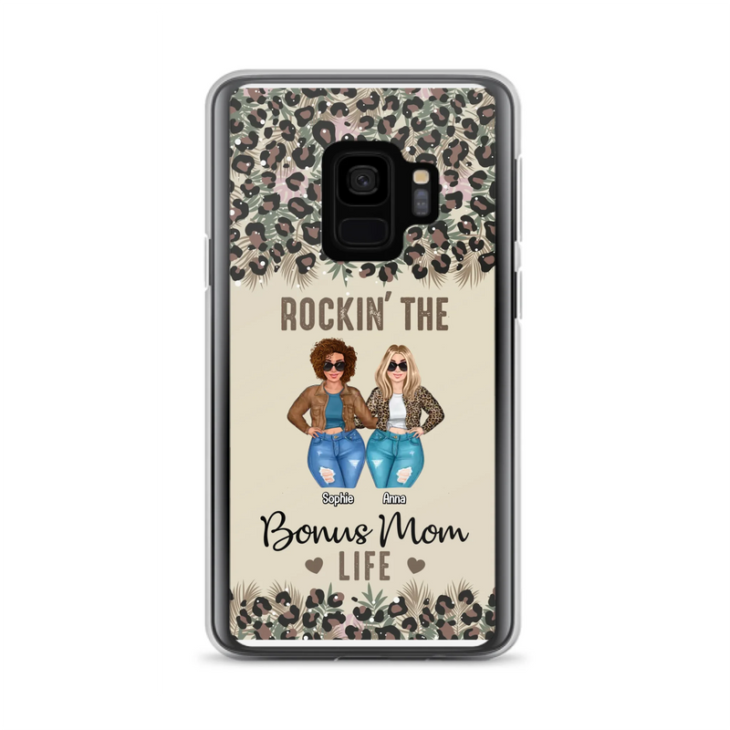 Custom Personalized Bonus Mom Phone Case - Gift Idea For Mother's Day - Rockin' The Bonus Mom Life - Case For iPhone & Samsung