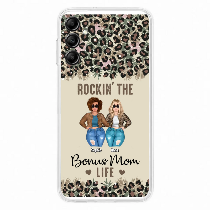 Custom Personalized Bonus Mom Phone Case - Gift Idea For Mother's Day - Rockin' The Bonus Mom Life - Case For iPhone & Samsung