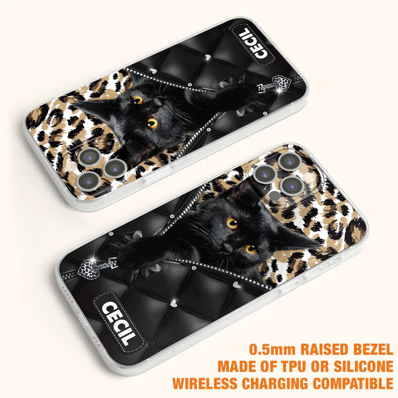 Custom Personalized Cat Phone Case For iPhone/Samsung - Upload Photo - Gift Idea For Cat Lovers
