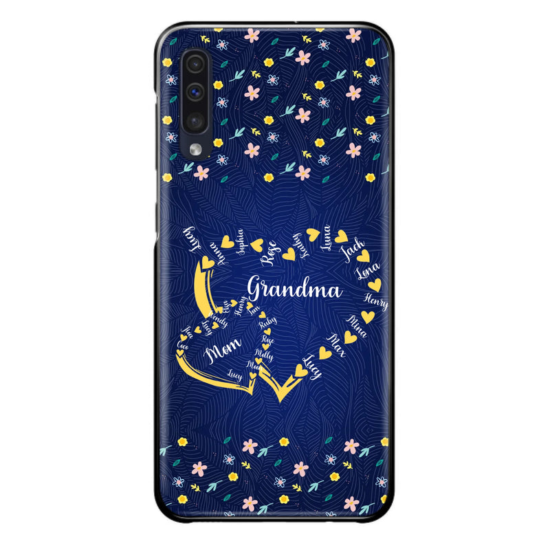 Custom Personalized Grandma Mom Phone Case - Gift Idea For Mother's Day - Upto 12 Kids - Case For iPhone And Samsung