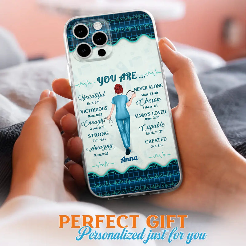 Custom Personalized Nurse Phone Case - Gift Idea For Nurse/ Birthday/ Friend - You Are Beautiful - Cases For iPhone/Samsung