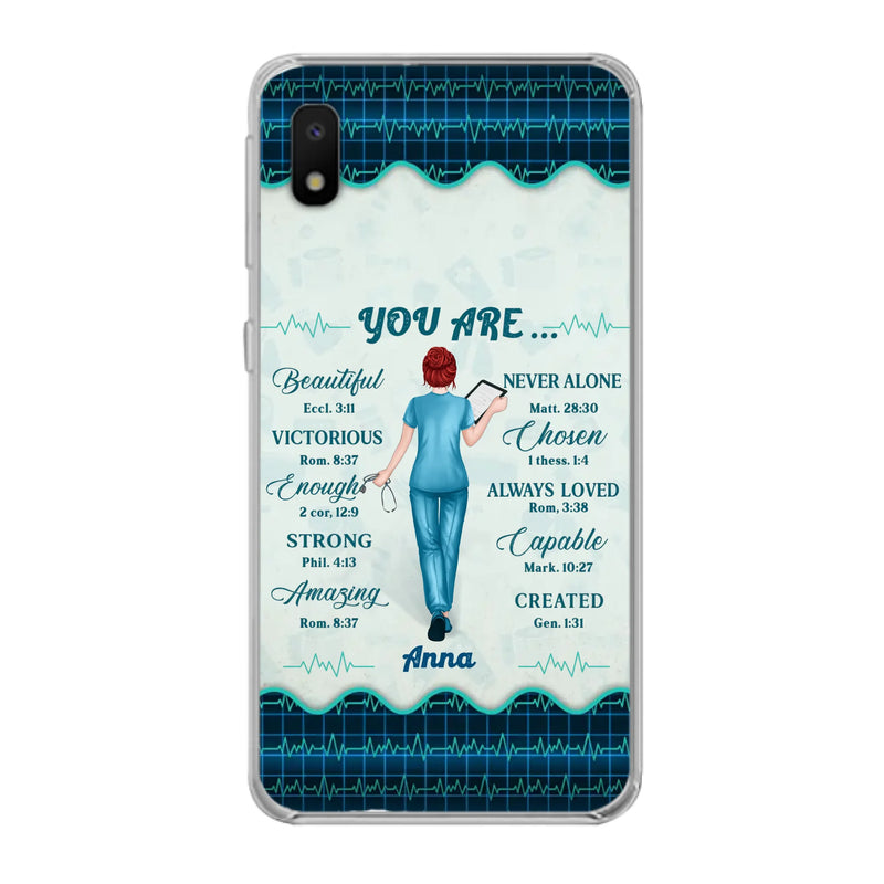 Custom Personalized Nurse Phone Case - Gift Idea For Nurse/ Birthday/ Friend - You Are Beautiful - Cases For iPhone/Samsung