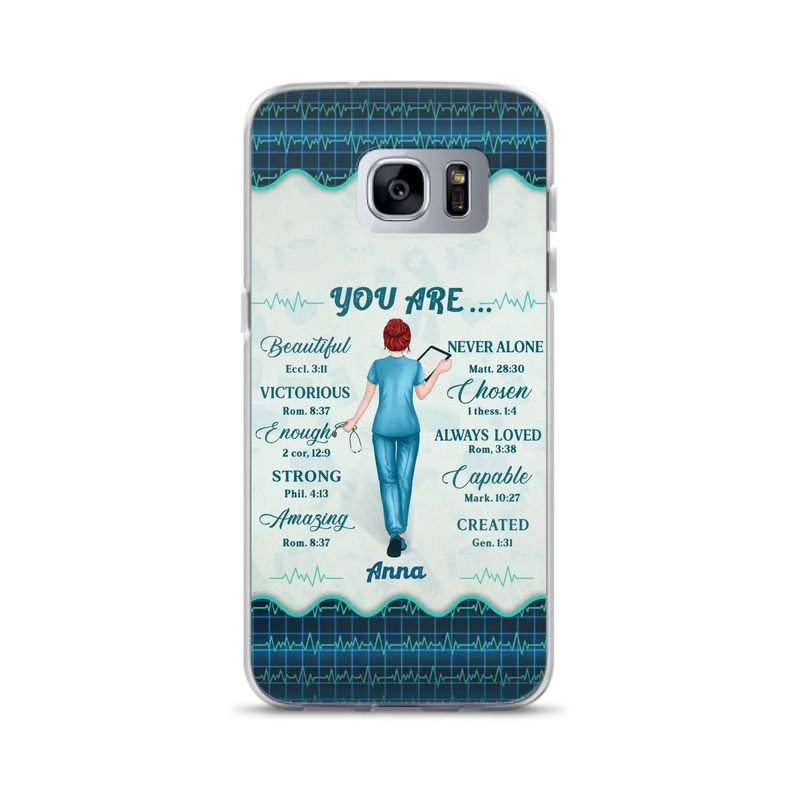 Custom Personalized Nurse Phone Case - Gift Idea For Nurse/ Birthday/ Friend - You Are Beautiful - Cases For iPhone/Samsung