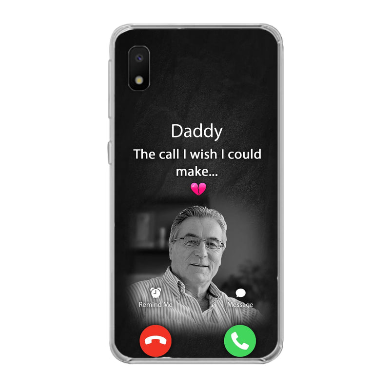 Custom Personalized Memorial Mom Phone Case - Upload Photo - Memorial Gift Idea For Mom/ Dad - The Call I Wish I Could Make - Case For iPhone And Samsung